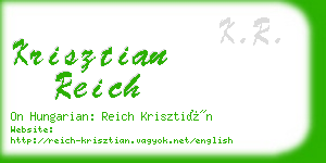 krisztian reich business card